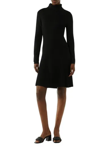 comma Kleid - Freizeitkleid für Damen im Slim Fit mit Turtleneck und langen Ärmeln, ideal für einen stylishen Look in jeder Jahreszeit.