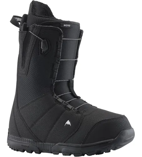 Burton Herren Moto Schwarz Snowboard Boot 42.5 - Snowboard-Boots mit Speed ZoneTM Lacing für schnellen Einstieg und neuem ImprintTM 1+ Liner für optimalen Komfort. Ideal für alle Snowboarder, die auf Leistung und Bequemlichkeit setzen.