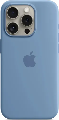 Apple iPhone 15 Pro Max Silikon Case mit MagSafe Schwarz - Hochwertiger Schutz, kabelloses Laden und perfekte Passform für dein Smartphone