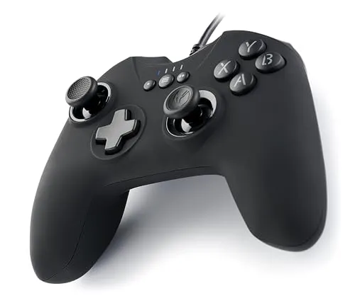 Nacon GC-100 PC Gaming Controller - Gamepad für PC mit 2 Analog-Sticks, 6 Tasten und umschaltbarer XInput/DirectInput-Kompatibilität für alle PC-Spiele.