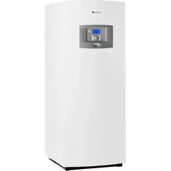 Junkers Bosch Sole/Wasser Erdwärmepumpe Supraeco T STE 100-1, 10,4 kW - Hocheffiziente Sole/Wasser-Wärmepumpe mit integriertem elektrischen Zuheizer und Wärmemengenzähler. Kompakt und leise, ideal für beengte Räume, sorgt für hohen Heizkomfort.