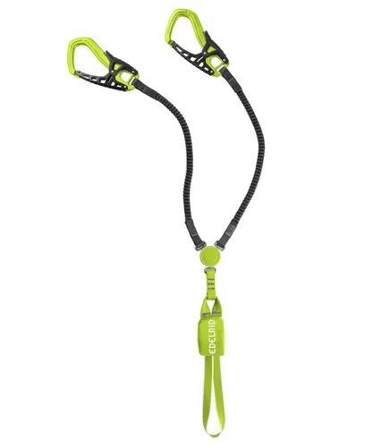 Edelrid Cable Comfort TRI Klettersteigset - Hell-Grün, One Size - Klettersteigset für optimale Sicherheit und Komfort, ideal für Abenteuer in den Bergen und perfekte Passform für alle Größen.