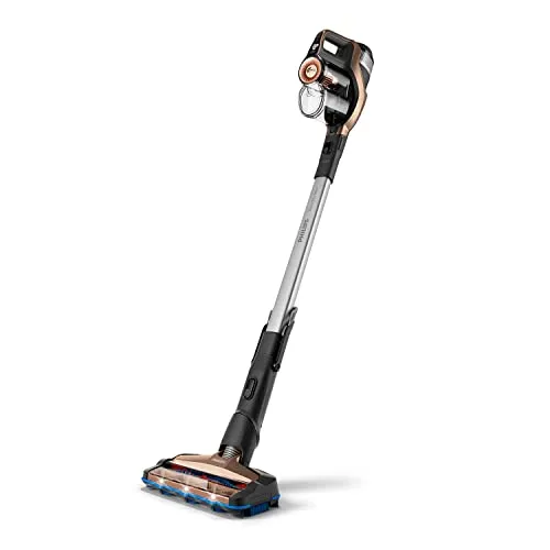 PHILIPS FC6826/01 SpeedPro Max - Kabelloser Akkusauger mit 360-Grad-Saugdüse, bis zu 65 Minuten Laufzeit für effizientes Reinigen von Teppichen und harten Böden