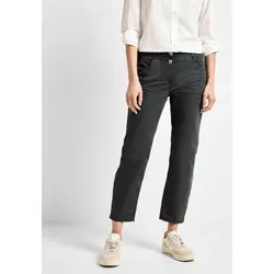 Cecil Damen B377456 7/8 Casual Fit Hose, Strong Khaki - Damen-Hosen: Bequeme 7/8 Hose mit Mid Waist und Slim Legs, ideal für lässige Outfits und aus hochwertiger Baumwolle mit Stretchanteil.