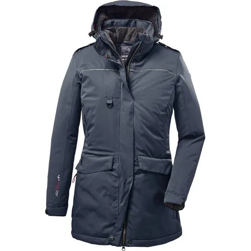 Killtec Damen Parka Ostfold WMN PRK B - Funktionsparka für Hundebesitzer - Funktionsjacke für Hundebesitzer mit abzippbarer, weitenregulierbarer Kapuze. 100% wasser- und winddicht, ideal für aktive Tage im Freien. Perfekt für jedes Wetter!