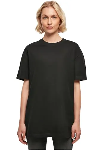 T-Shirt Ladies Oversized Boyfriend Tee Black M