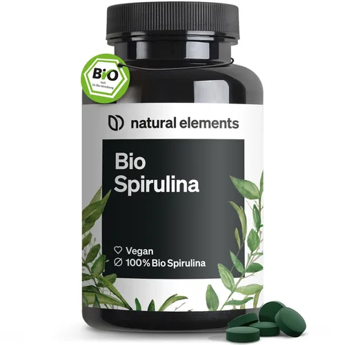 natural elements Bio Spirulina Presslinge – 500 Tabletten – vegan