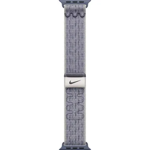 Apple Nike Sport Loop für Watch 42mm (grau/blau) - Stylischer Sport Loop für Apple Watch 42mm, atmungsaktiv und ideal für Sport und Freizeit.