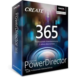 CyberLink PowerDirector 365 - Professionelles Videobearbeitungsprogramm - Bildung & Nachschlagewerke: Mit über 100 Hintergrundmusik-Tracks und 300 Soundeffekten monatlich, perfekt für kreative Filmproduktion und Social Media Inhalte.