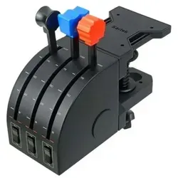 Logitech G Saitek Pro Flight Throttle Quadrant - Flugsteuerungen für PC mit modulares Design für mehr Kontrolle und abnehmbaren Hebelgriffen. Ideal zur Erweiterung Ihres Saitek Pro Flight-Setups und zur Unterstützung mehrmotoriger Flugzeuge.