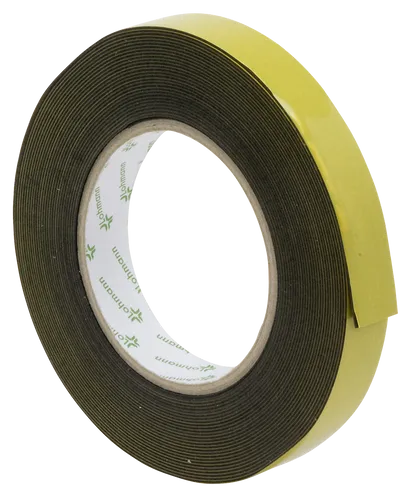 Zierleistenklebeband doppelseitig 12 mm x 10 m, schwarz, folienverschweißt