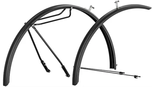 Hebie Alumee Schutzblech-Gepäckträgersystem Set VR + HR - Fahrradschutzbleche, robustes und leichtes Schutzblech-System für optimalen Spritzschutz beim Radfahren.