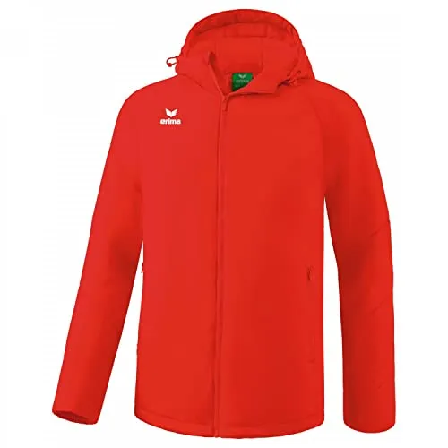 Erima Kinder Winterjacke Team rot 164 - Funktionsjacke für Kinder, aus 100% Polyester, mit Kapuze und langem Arm, ideal für Fußball und kalte Tage.