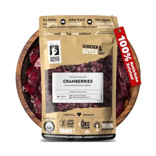 Bremer Gewürzhandel Cranberry getrocknet - aromatische Früchte mit Fruchtsaft, Cranberry, Cranberries, Cranberries getrocknet, 180g