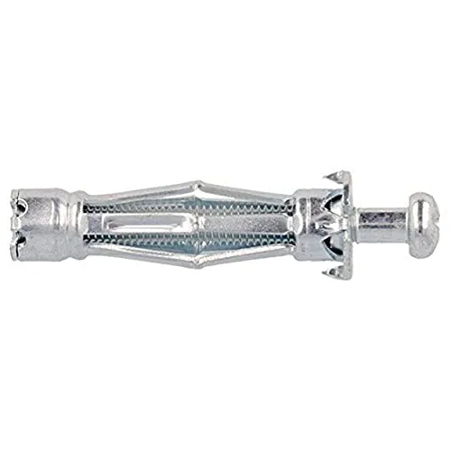 Molly M16006-XJ Spreizdübel Metall mit Schrauben M5 Ø 5 x 36 mm, grau, 10-teiliges Set