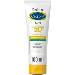 Cetaphil Sun Daylong SPF 50+ Sensitive Gel-Creme - Sonnenpflege für empfindliche Haut mit Lichtschutzfaktor 50+. Ideal gegen Mallorca-Akne und für extrem sonnenempfindliche Haut. Zieht schnell ein, ist wasserresistent und enthält keine Parfüme.