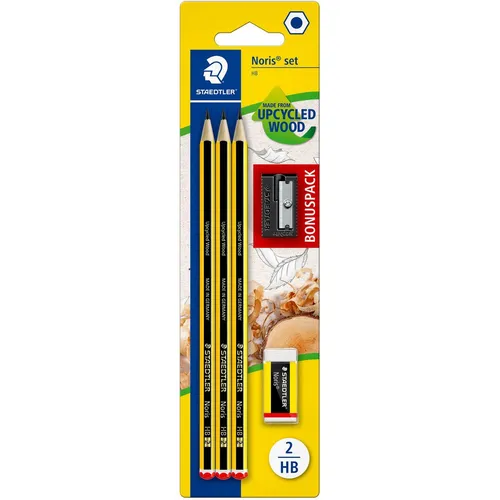 STAEDTLER Noris 120 Bleistifte HB schwarz/gelb, 1 Set