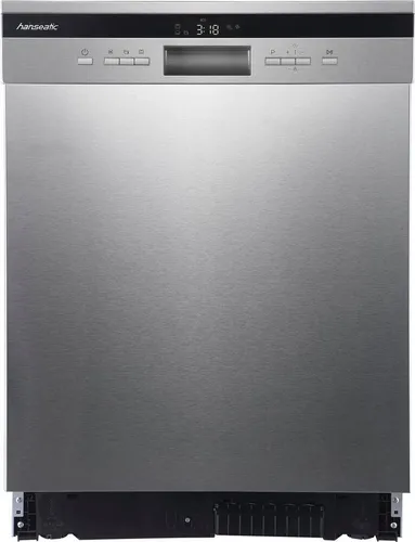 Hanseatic Unterbaugeschirrspüler HGU6082C14T7735EI - 14 Maßgedecke - Geschirrspüler mit 14 Maßgedecken, ideal für Familien. Automatikprogramm für optimale Reinigung, Eco-Technologie für minimalen Wasser- und Energieverbrauch.