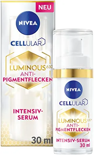 NIVEA Cellular Luminous630 Anti-Pigmentflecken Intensiv-Serum, 30 ml - Gesichtsseren zur Reduzierung von Pigmentflecken, dermatologisch getestet und ideal für ein strahlendes Hautbild.