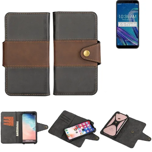 Handy Hülle für Asus ZenFone Max Pro (M1) Wallet Case + Cover Handyhülle Tasc