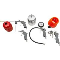 Zipper ZI-COMZUB5 Kompressor-Zubehör-Set 5-teilig - Kompressor-Zubehör-Set mit 5 Teilen, kompatibel mit gängigen Kompressoren, inklusive Euro-Schnellverschlusskupplung für einfache Handhabung.