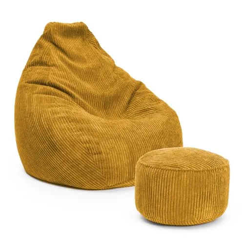 Lumaland Sitzsack GIANT - Retro-Style in Trendfarben - Der riesige Sitzsack GIANT von LUMALAND vereint 70er-Jahre Charme mit modernem Komfort. Er bietet maximale Entspannung dank anpassungsfähiger EPS-Füllung und einem waschbaren Bezug. Wähle aus vielen Trendfarben und genieße gemütliche Auszeiten!