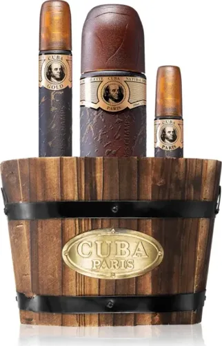 Cuba Paris Gold Geschenkset für Herren - Elegantes Herren-Duftset mit 3 verschiedenen Eau de Toilette Größen. Ideal als Geschenk für besondere Anlässe. Überraschen Sie Ihre Liebsten mit diesem stilvollen Set, das in einer ansprechenden Verpackung kommt.