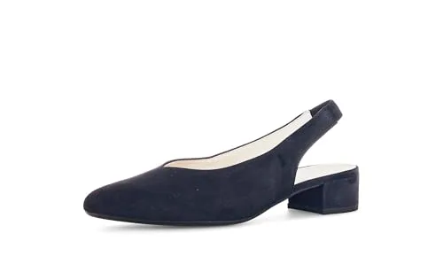 GABOR Slingpumps für Damen, Gr. 40,5, blau - Elegante Slingpumps von Gabor in Blau, ideal für Büro und Abendveranstaltungen. Das strukturierte Rauleder und die perfekte Passform bieten Komfort und Stil für jeden Anlass.