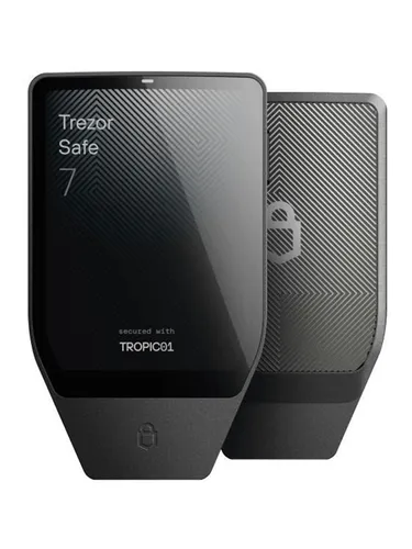 Trezor Safe 7 - Charcoal Black - Premium-Hardware-Wallet mit modernem Sicherheitschip, kabellosem Laden und hoher Kompatibilität für den Schutz Ihrer digitalen Vermögenswerte.
