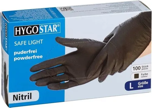 franz mensch Nitril-Handschuh "DARK" HYGOSTAR, L, schwarz