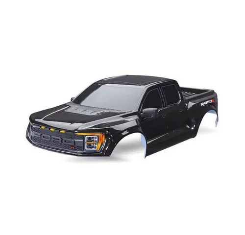 Traxxas 10112-BLK Karosserie komplett schwarz - Robuste Karosserie für RC-Autos, inklusive Clipless Anbauteile, ideal für individuelle Anpassungen und verbesserten Schutz.