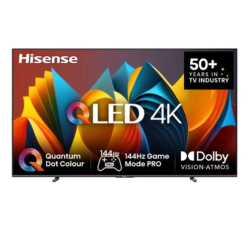 HISENSE 100E7NQ 100 Zoll 4K Ultra HD QLED TV - Fernseher mit beeindruckendem 100 Zoll QLED-Display, HDR 10+, Dolby Vision IQ und Smart TV-Funktionen für ein unvergleichliches Seherlebnis.