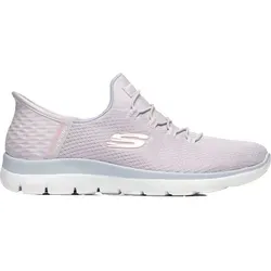 Skechers Damen Summits New Daily Slip-On, Lavendel, 38.5 EU - Bequeme Slip-On Schuhe mit atmungsaktiver Obermaterial und Memory-Schaum Einlegesohle für hohen Tragekomfort. Ideal für den Alltag.