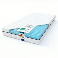 MSS e. K. 2-IN-1 Kaltschaum Matratze 90 x 200 cm mit 7-Zonen Ergonomie - Erleben Sie individuellen Schlafkomfort mit der MSS e.K. 2-IN-1 Kaltschaummatratze. Zwei Härtegrade in einer Matratze bieten Flexibilität, während die atmungsaktive Oberfläche für ein angenehmes Schlafklima sorgt.