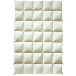 Billerbeck Greta Mono Daunendecke 135x200cm - Bettdecke aus 90% Daunen, umweltfreundlich mit Blauer Engel zertifiziert. Hochwertiger Baumwoll-Batist für besten Schlafkomfort.
