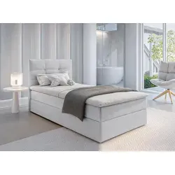 AX Living Boxbett Grau – Elegantes Stauraum Bett 100x200 cm - Das AX Living Boxbett vereint modernes Design und Funktionalität. Mit gepolstertem Kopfteil und großem Bettkasten für optimalen Stauraum ist es ideal für stilvolle Schlafzimmer. Hochwertiger Bezug und hoher Liegekomfort garantieren erholsamen Schlaf.