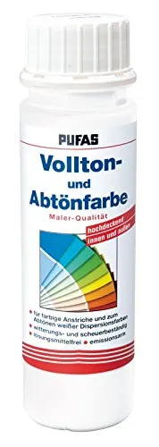 PUFAS Vollton- und Abtönfarben weiss 0,25 Liter
