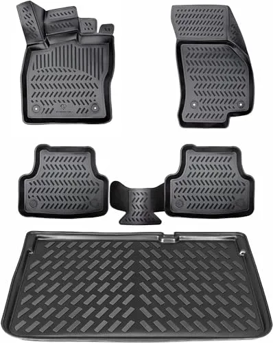 ELMASLINE 3D Gummimatten & Kofferraumwanne für Mitsubishi Colt ab 2023 | Zubehör Kofferraummatte
