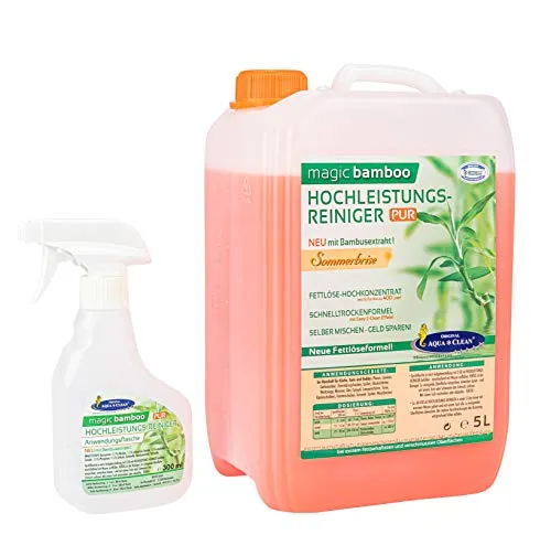 AQUA CLEAN Magic Bamboo Hochleistungsreiniger 5l Hochkonzentrat (Sommerbrise)