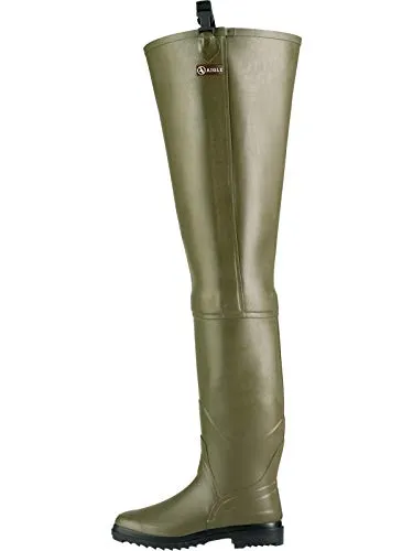 Aigle Truite kaki Watstiefel - Wanderschuhe, robust aus Kautschuk mit komfortablem Baumwollfutter, ideal für Outdoor-Abenteuer in jedem Wetter.