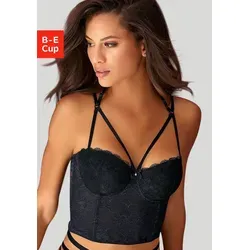 petite fleur gold Corsage mit Bügel und verführerischer Bänder-Optik, sexy Dessous, Reizwäsche