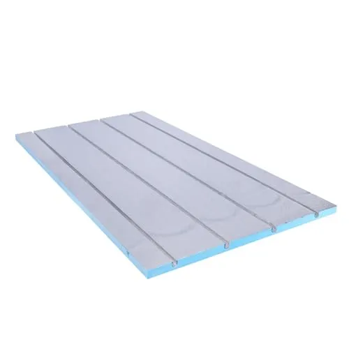 Belvit XPS 500 Fußbodenheizungsplatte 120x60x2,5 cm - Energieeffiziente Trockenbauplatte für Warmwasser Fußbodenheizung mit geringer Aufbauhöhe. Aluminiumkaschierung sorgt für schnelle Wärmeverteilung und kurze Reaktionszeiten. Ideal für Renovierungen und vielseitig einsetzbar.