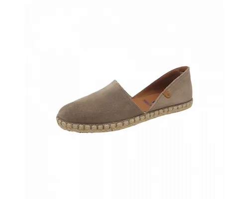 VERBENAS CARMEN SERRAJE Espadrille - Halbschuhe in Größe 41, aus Veloursleder mit klassischem Jute-Rahmen, ideal für den Sommer und bequem als Schlupfschuh.
