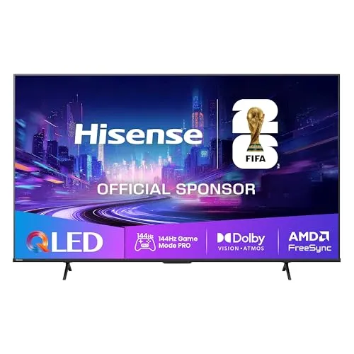 Hisense 55E7Q PRO 55 Zoll 4K UHD QLED Fernseher - Smart TV mit 144Hz Game Mode PRO und Dolby Vision IQ für ein beeindruckendes Seherlebnis und flüssiges Gameplay.