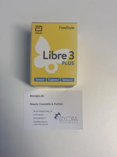 FreeStyle Libre 3 PLUS Sensor von Abbott - Blutzuckermessgerät mit kabelloser Konnektivität - Blutzuckermessgerät mit digitaler Anzeige und kabelloser Verbindung für eine einfache und präzise Überwachung Ihres Blutzuckerspiegels.