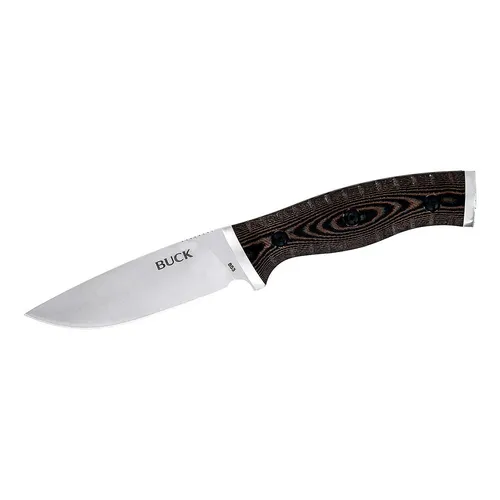 Buck 0853BRS Small Selkirk Gürtelmesser, blau - Praktisches Gürtelmesser mit 8,5 cm Klingenlänge, ideal für Outdoor-Aktivitäten. Robuste Verarbeitung mit Olivenholz-Schalen und leichtem Gewicht von nur 84 g.