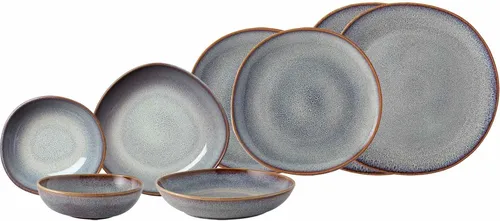 like. by Villeroy & Boch Kombiservice Lave 8-teilig für 2 Personen - Elegantes 8-teiliges Kombiservice aus Steingut im skandinavischen Design. Spülmaschinenfest und mikrowellensicher – perfekt für jeden Anlass und individuellen Stil.