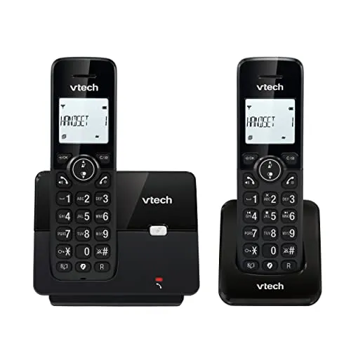 VTech CS2001 Schnurloses Telefon - 2 Mobilteile, ECO+ Modus, große Tasten und Freisprechfunktion für einfachen Gebrauch