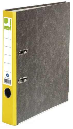 Wolkenmarmor-Ordner - A4, 50 mm, gelb
