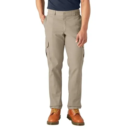 Dickies Herren-Cargohose, regulär, gerade, Stretch-Twill, Desert Sand V1, 42W / 32L